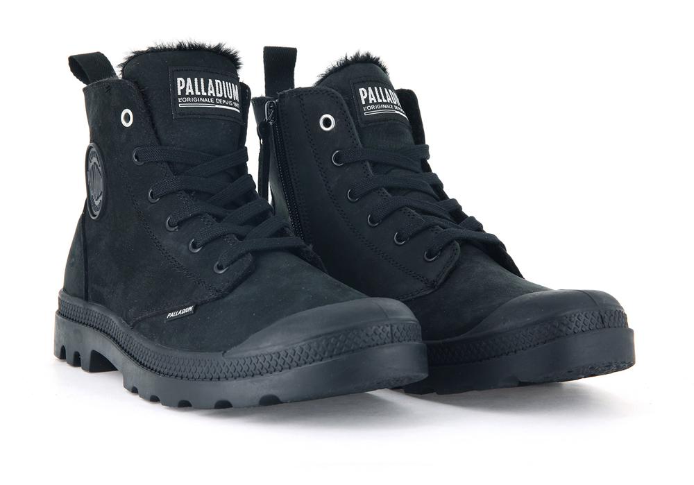 All Black Palladium PAMPA HI ZIP WL Men High Tops Shoes  Israel |  13849-IXWE