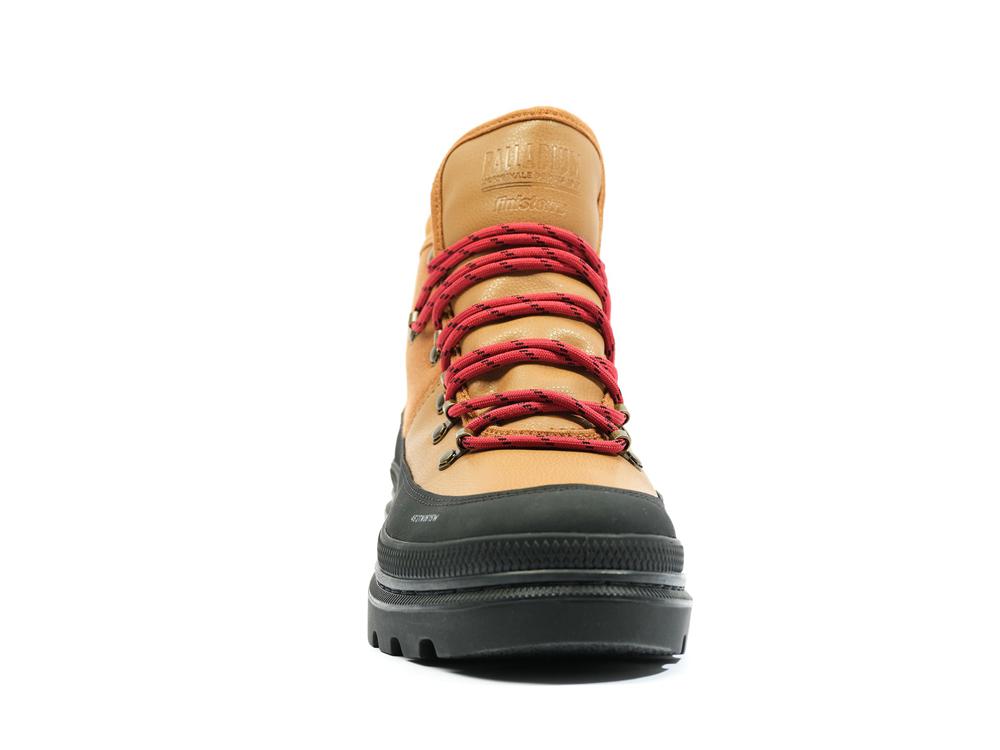 Apple Cinammon Brown Palladium PALLATROOPER HIKER WP+ X FINISTERRE Women High Tops Shoes  Israel |  23461-YBTJ