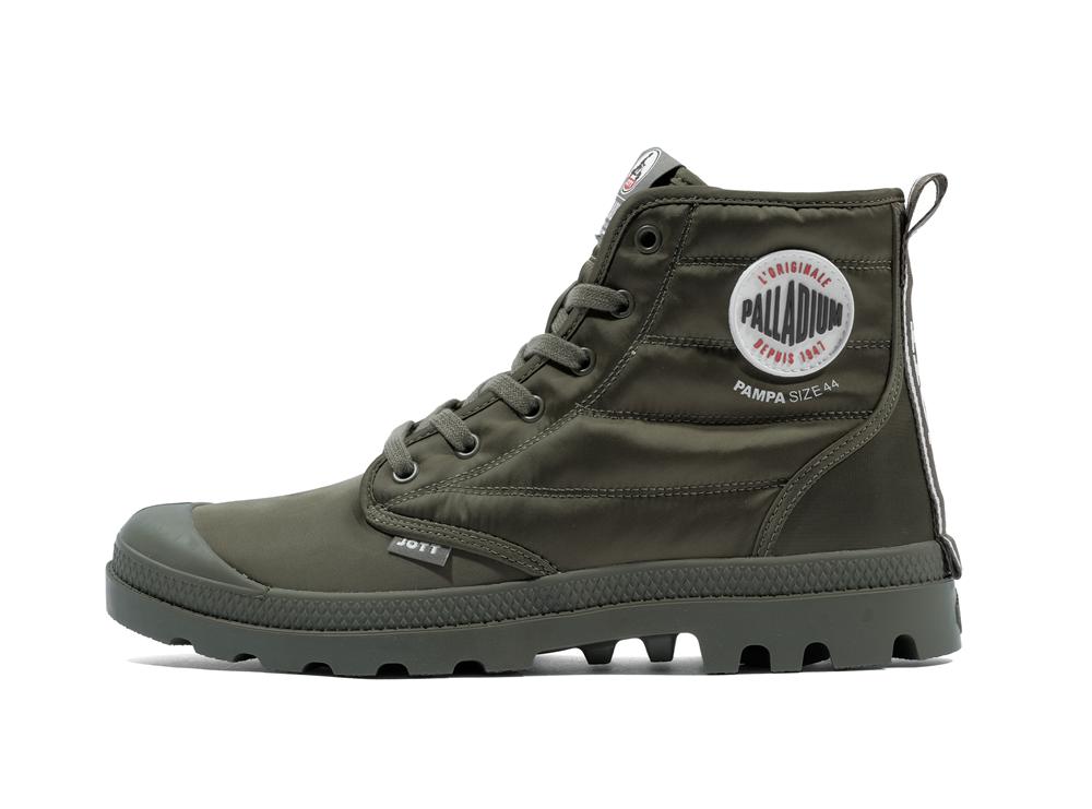 Army Green Palladium PAMPA HI DARE RHONA Women High Tops Shoes  Israel |  23089-IHZV