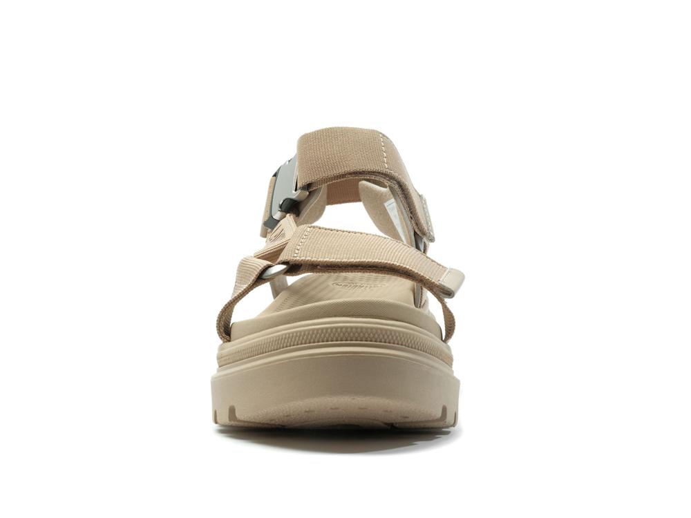 Beige Tan Palladium PALLACRUISE STRAP Women Low Tops Shoes  Israel |  04952-RPWV