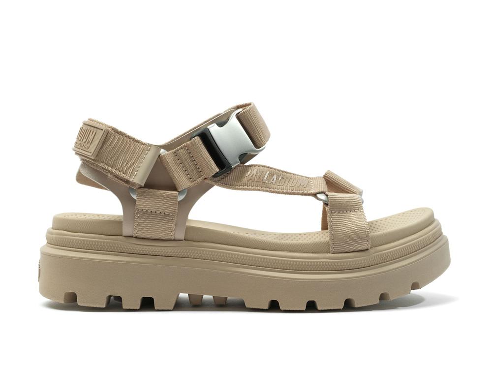 Beige Tan Palladium PALLACRUISE STRAP Women Sandals  Israel |  07814-ZHWN