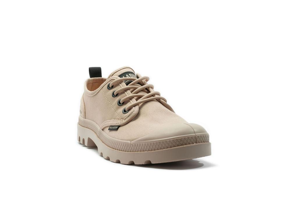 Beige Tan Palladium PAMPA OX HTG SUPPLY Women Low Tops Shoes  Israel |  01873-YQNA