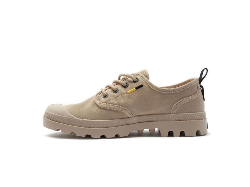 Beige Tan Palladium PAMPA OX HTG SUPPLY Women Low Tops Shoes  Israel |  01873-YQNA