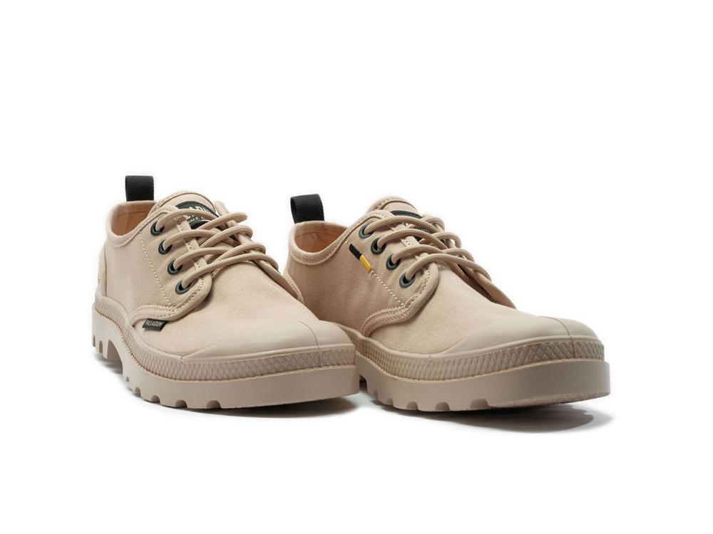 Beige Tan Palladium PAMPA OX HTG SUPPLY Women Low Tops Shoes  Israel |  01873-YQNA