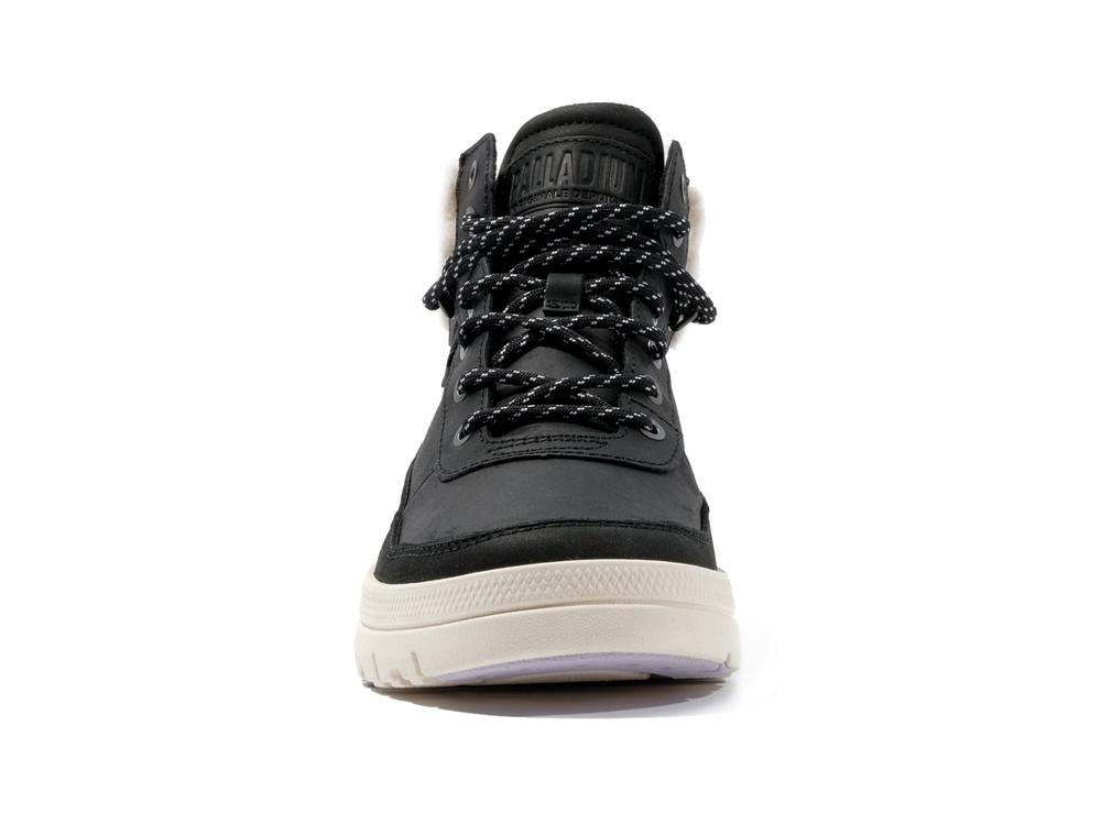 Black Palladium PALLAFLEX CUFF WARM Women High Tops Shoes  Israel |  08935-BPKY