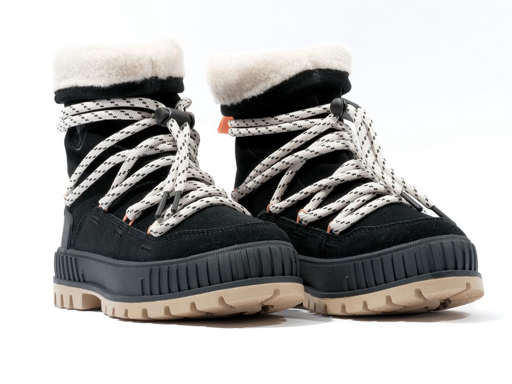 Black Palladium PALLASHOCK HIVER Women High Top Boots  Israel |  02546-LWNO