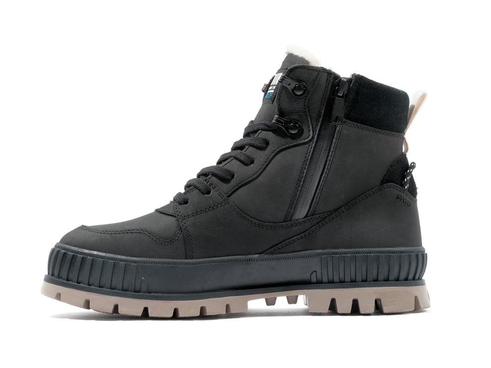 Black Palladium PALLASHOCK WARM WP Men High Tops Shoes  Israel |  90752-SRCP