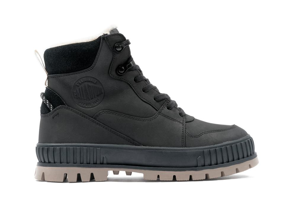 Black Palladium PALLASHOCK WARM WP Men High Tops Shoes  Israel |  90752-SRCP