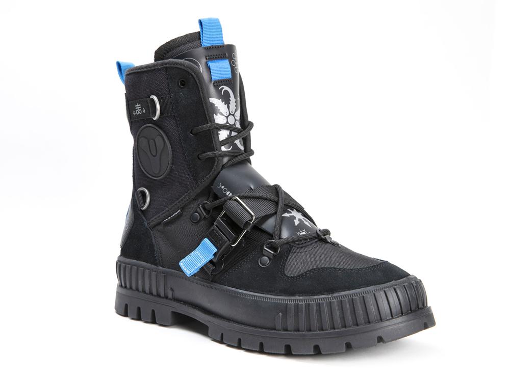 Black Palladium PALLASHOCK X DESTINY Kids' High Top Boots  Israel |  27986-OKBC