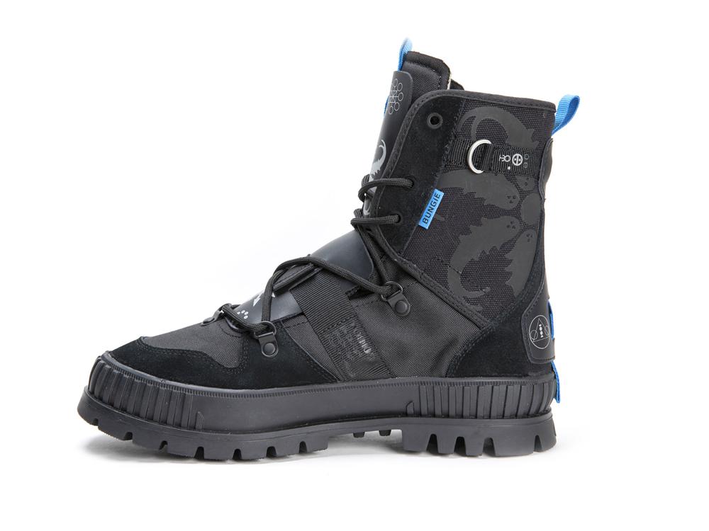 Black Palladium PALLASHOCK X DESTINY Kids' High Top Boots  Israel |  27986-OKBC