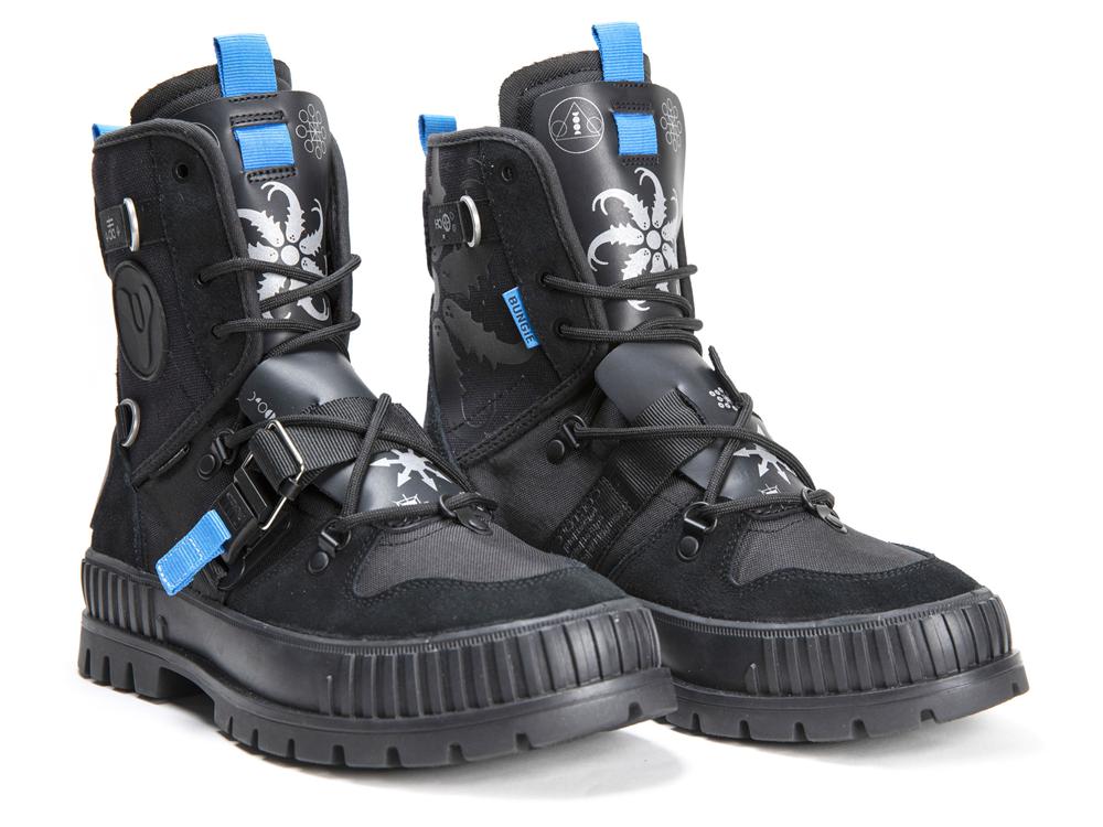 Black Palladium PALLASHOCK X DESTINY Kids' High Top Boots  Israel |  27986-OKBC