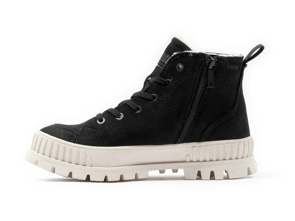 Black Palladium PALLASHOCK ZIP WARM Men High Tops Shoes  Israel |  47853-CLYT