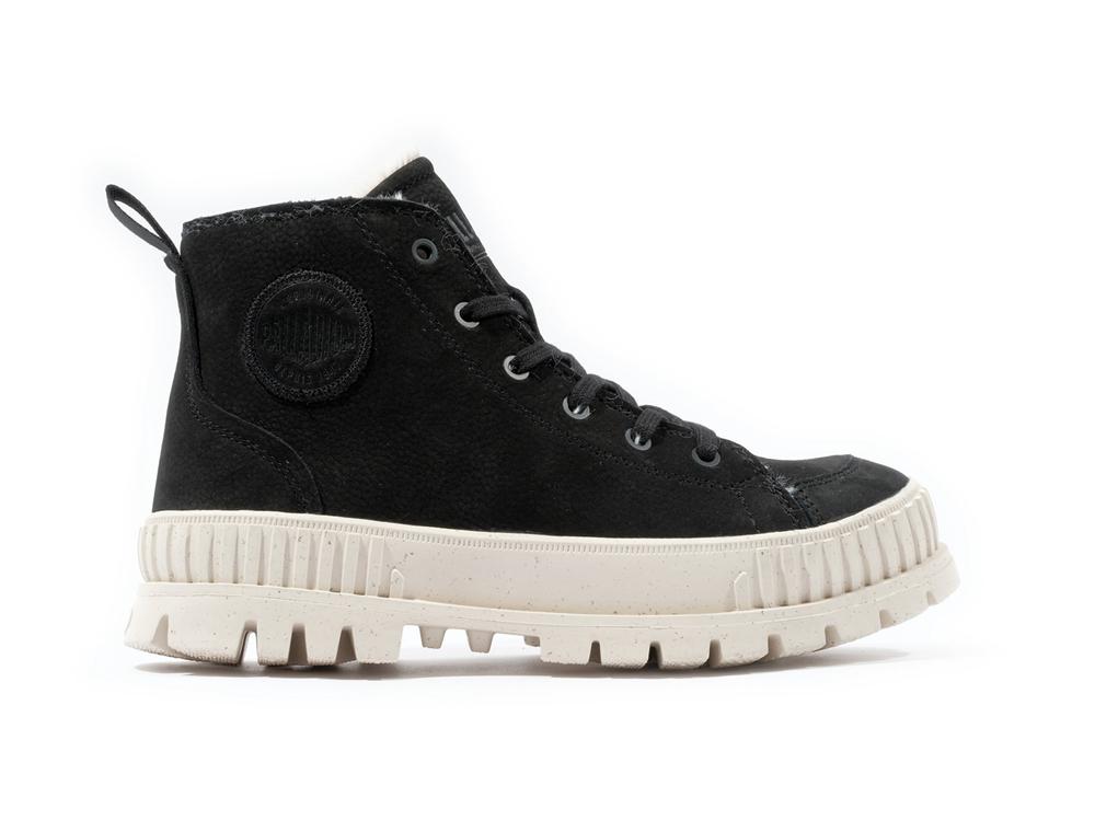 Black Palladium PALLASHOCK ZIP WARM Men High Tops Shoes  Israel |  47853-CLYT