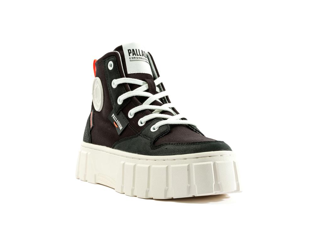 Black Palladium PALLATOWER HI Women High Top Boots  Israel |  78302-YHEG