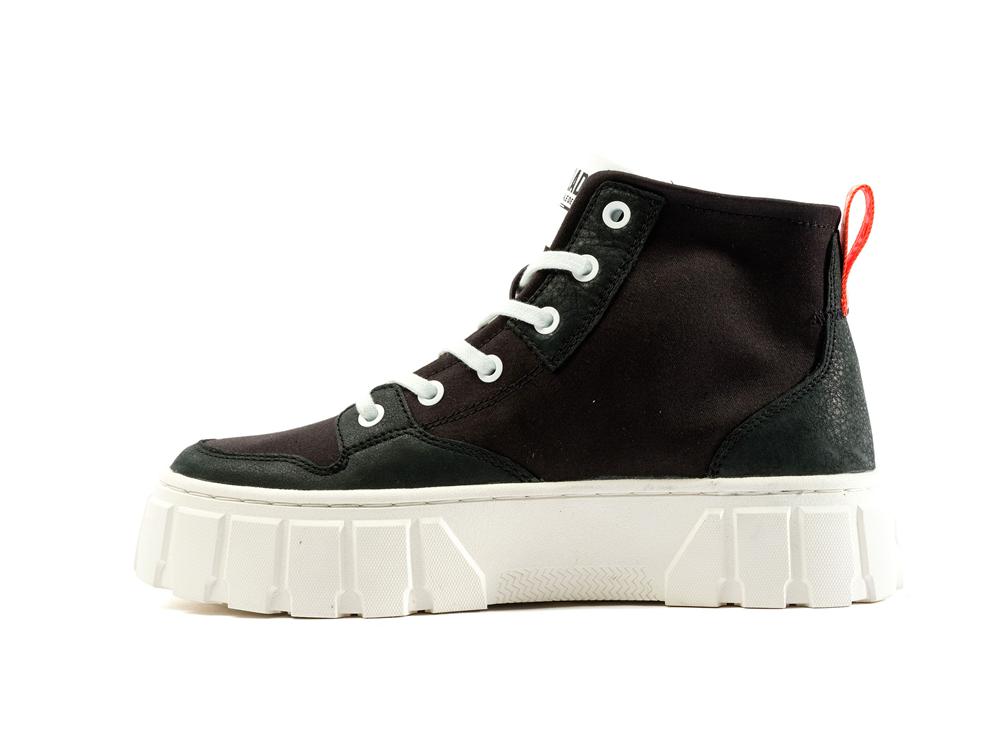 Black Palladium PALLATOWER HI Women High Top Boots  Israel |  78302-YHEG