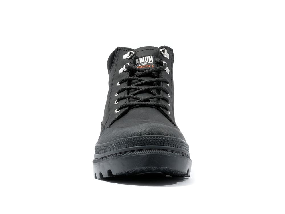 Black Palladium PALLATROOPER CUFF WP+ Men High Tops Shoes  Israel |  42096-JICP