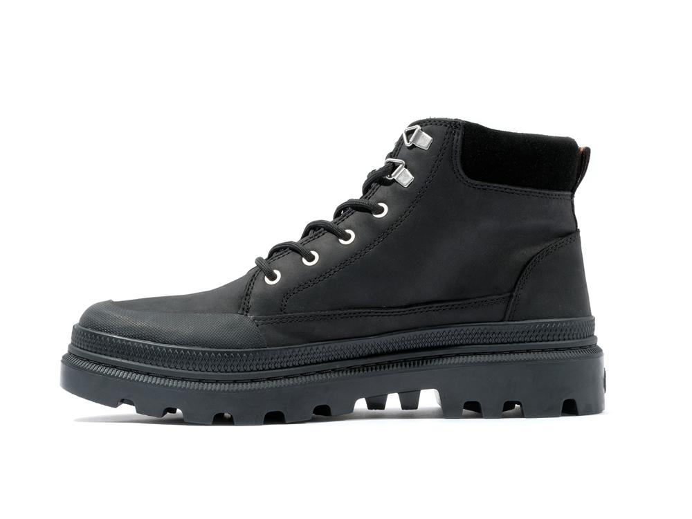 Black Palladium PALLATROOPER CUFF WP+ Men High Tops Shoes  Israel |  42096-JICP