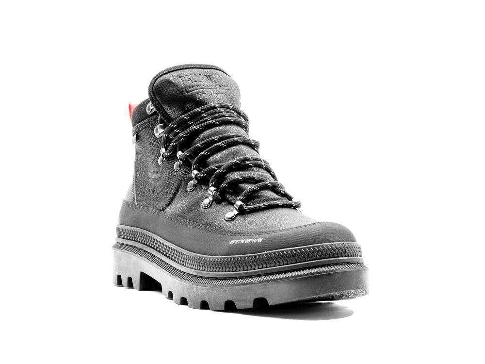 Black Palladium PALLATROOPER HIKER WP+ X FINISTERRE Women High Tops Shoes  Israel |  36245-VECP