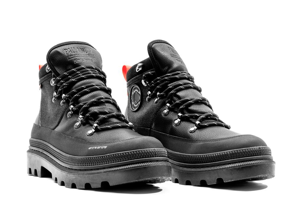 Black Palladium PALLATROOPER HIKER WP+ X FINISTERRE Men High Tops Shoes  Israel |  38260-ELGP