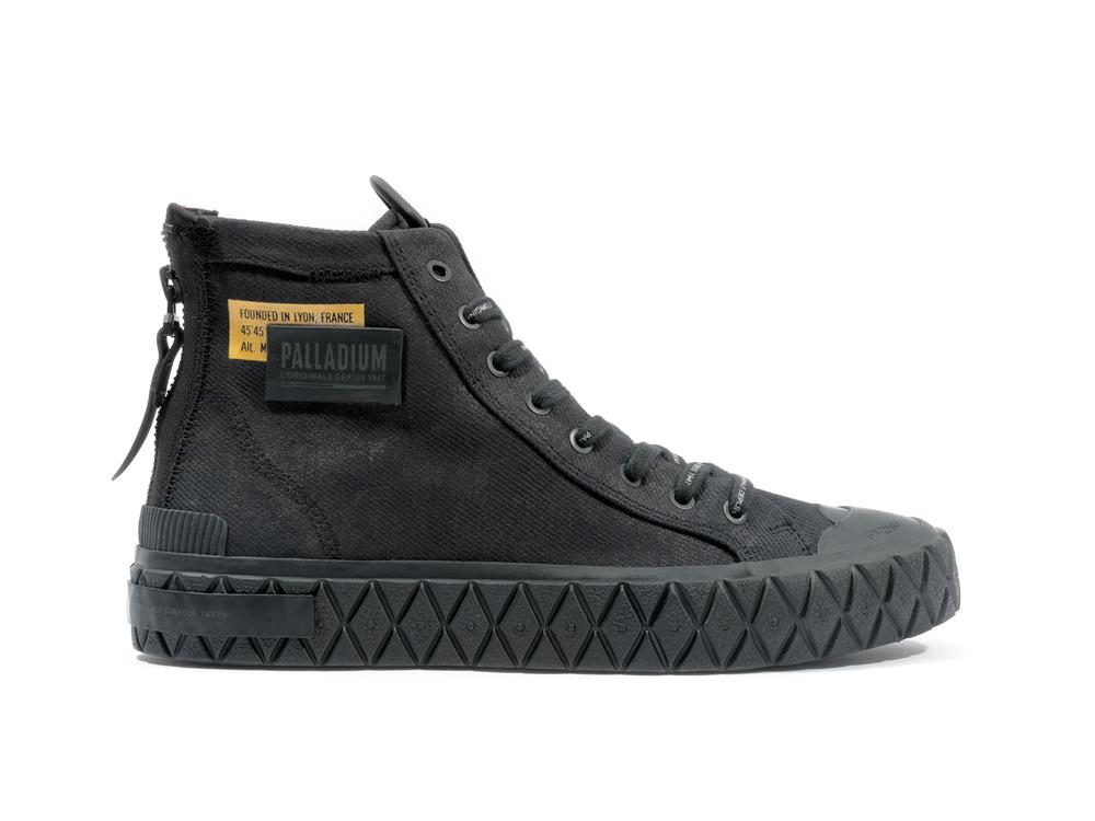 Black Palladium PALLA ACE SURPLUS Men High Tops Shoes  Israel |  51896-WBVT