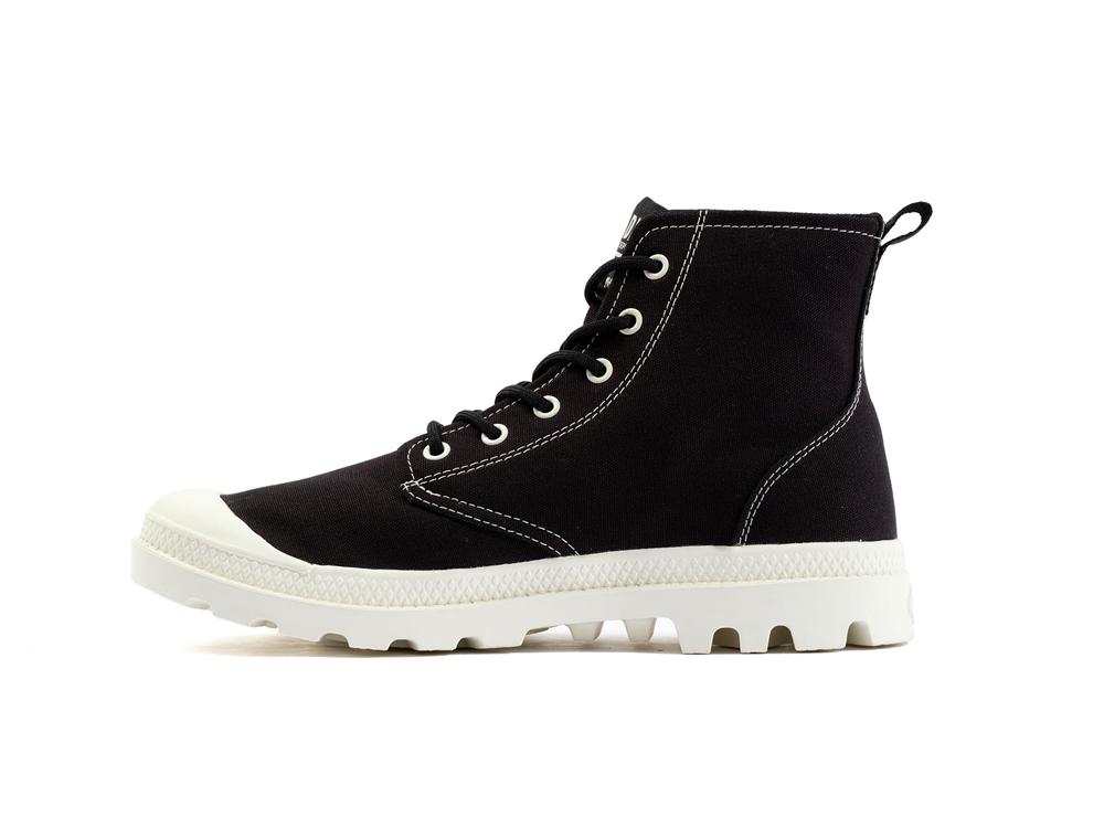 Black Palladium PAMPA BLANC Men High Tops Shoes  Israel |  74120-IGTM