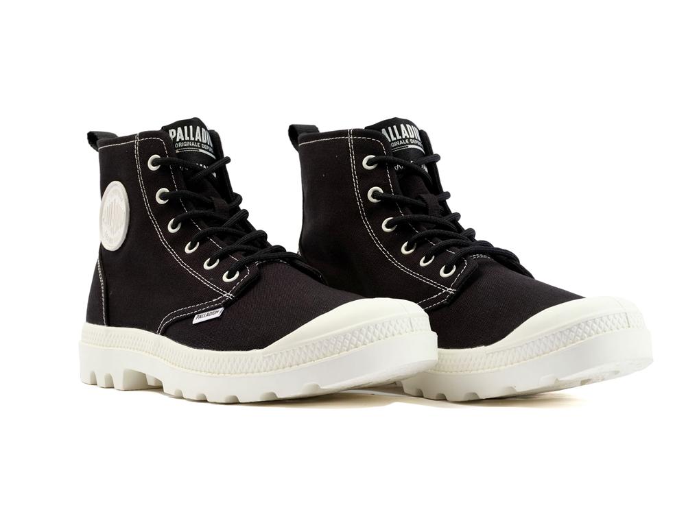 Black Palladium PAMPA BLANC Men High Tops Shoes  Israel |  74120-IGTM