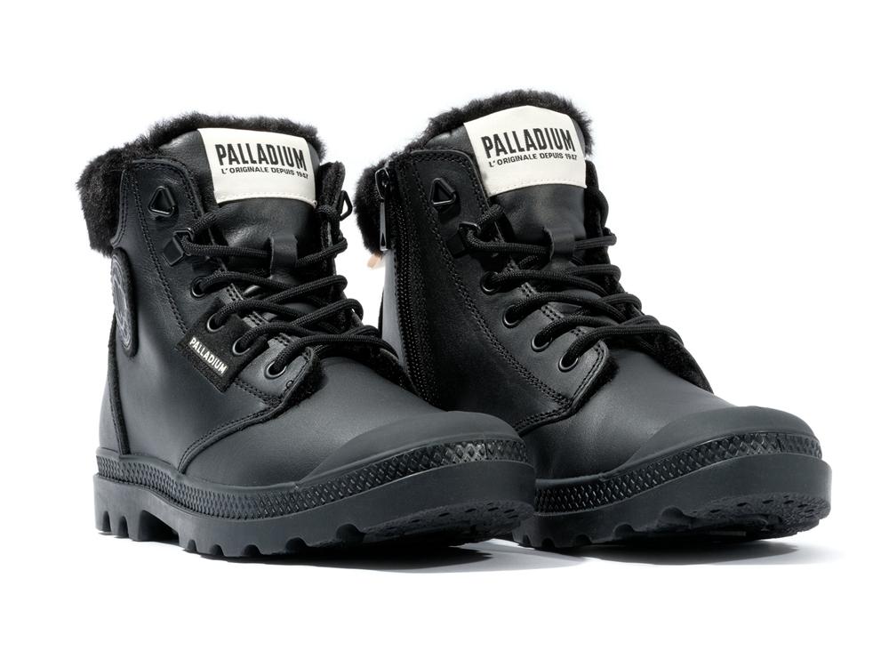 Black Palladium PAMPA HI SNOW WARM Women High Top Boots  Israel |  46213-GSNR