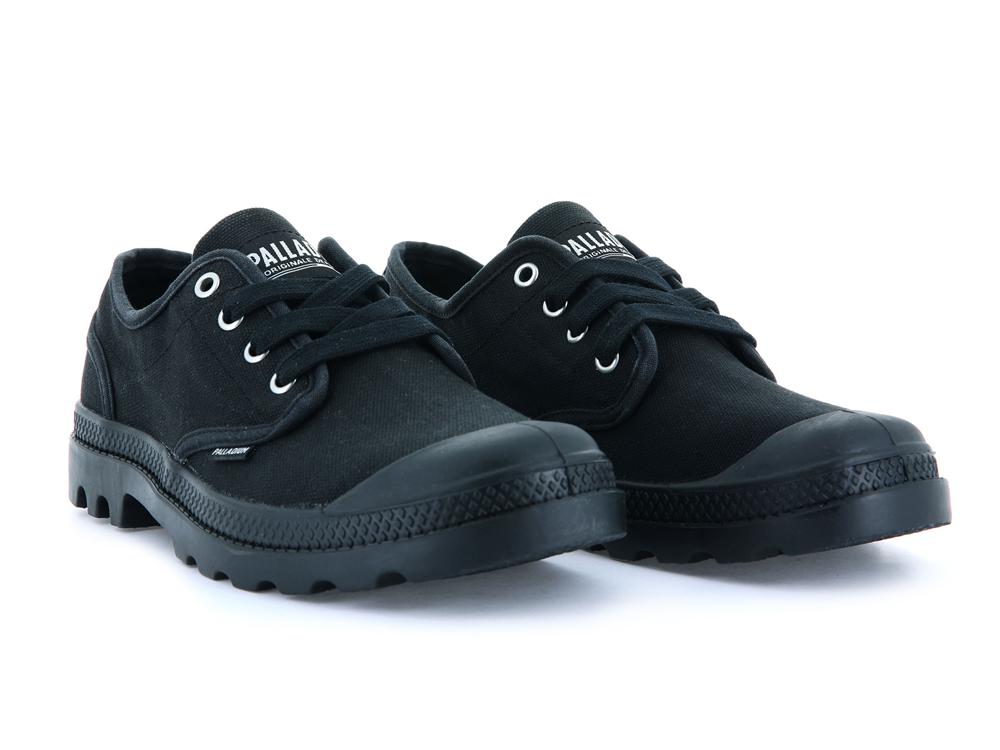 Black Palladium PAMPA OXFORD Men Low Tops Shoes  Israel |  02813-UFAZ