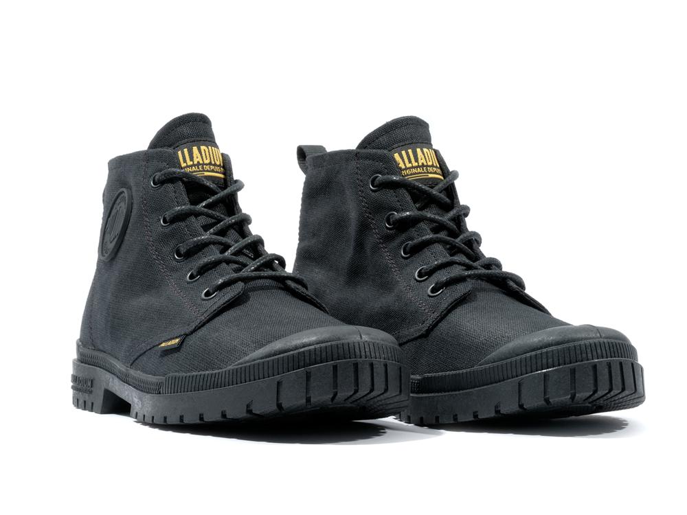 Black Palladium PAMPA SP20 HI WAX Men High Tops Shoes  Israel |  70356-PAYO