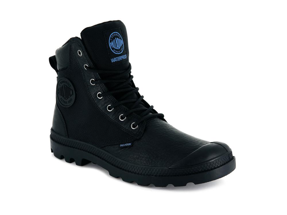 Black Palladium PAMPA SPORT CUFF WPN Kids' High Top Boots  Israel |  08524-GNSU