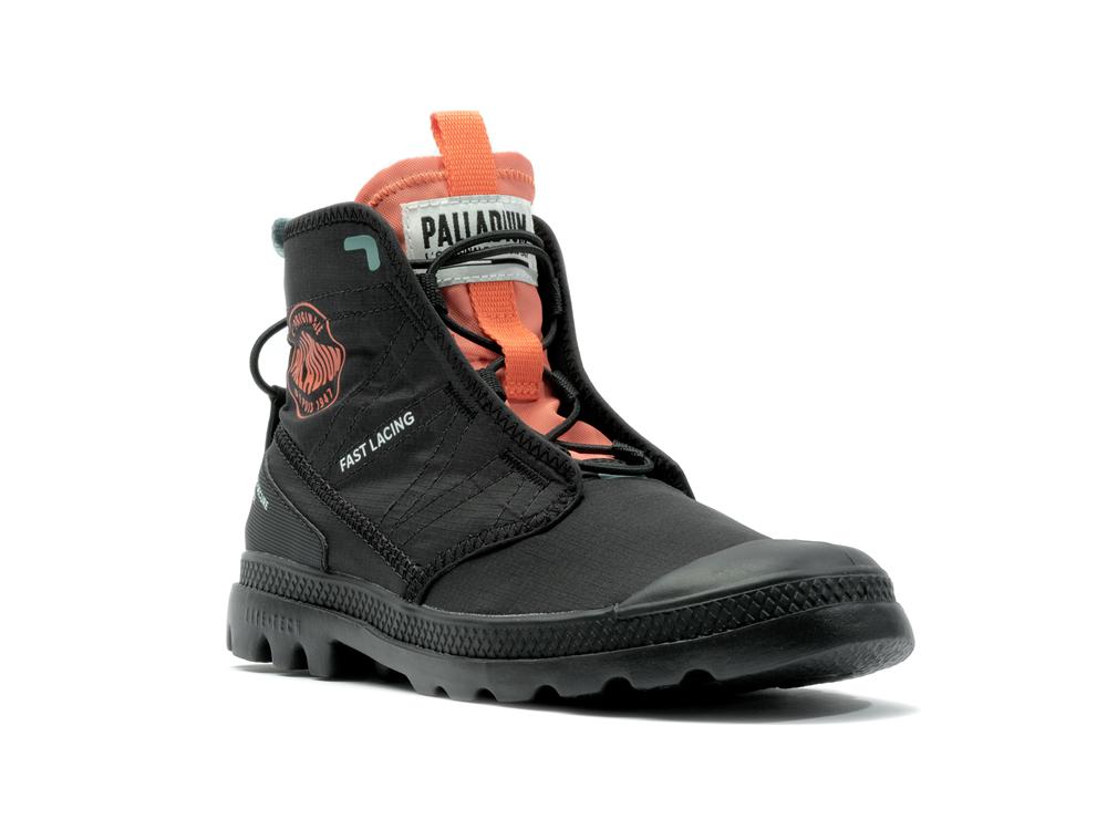 Black Palladium PAMPA TRAVEL LITE RS Kids' High Top Boots  Israel |  15874-YFKS