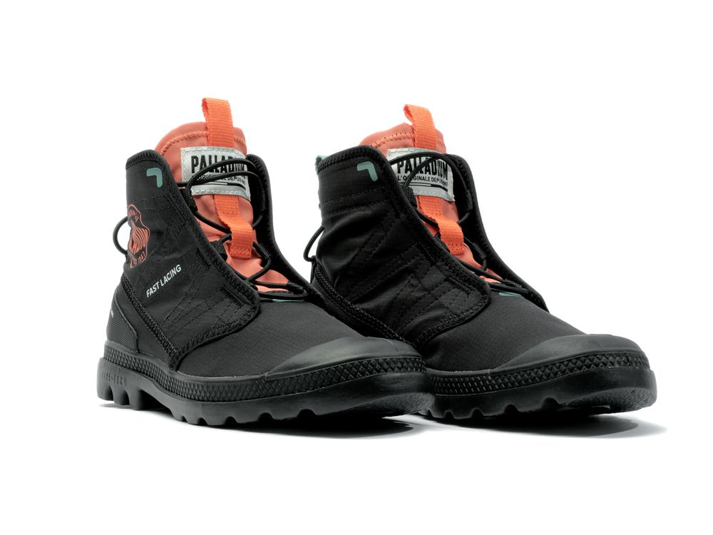 Black Palladium PAMPA TRAVEL LITE RS Kids' High Top Boots  Israel |  15874-YFKS