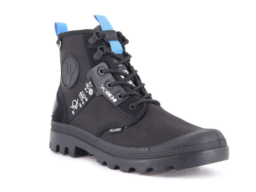 Black Palladium PAMPA X DESTINY Kids' High Top Boots  Israel |  57293-DCYM