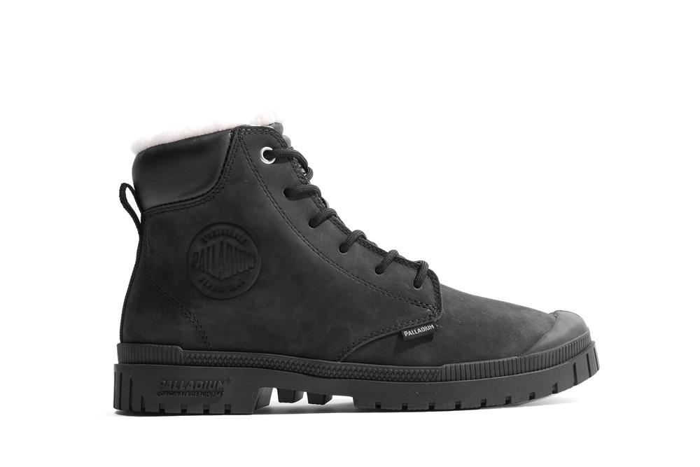 Black Palladium SP20 CUFF LEATHER WATERPROOF WL Women High Tops Shoes  Israel |  05914-DFAZ