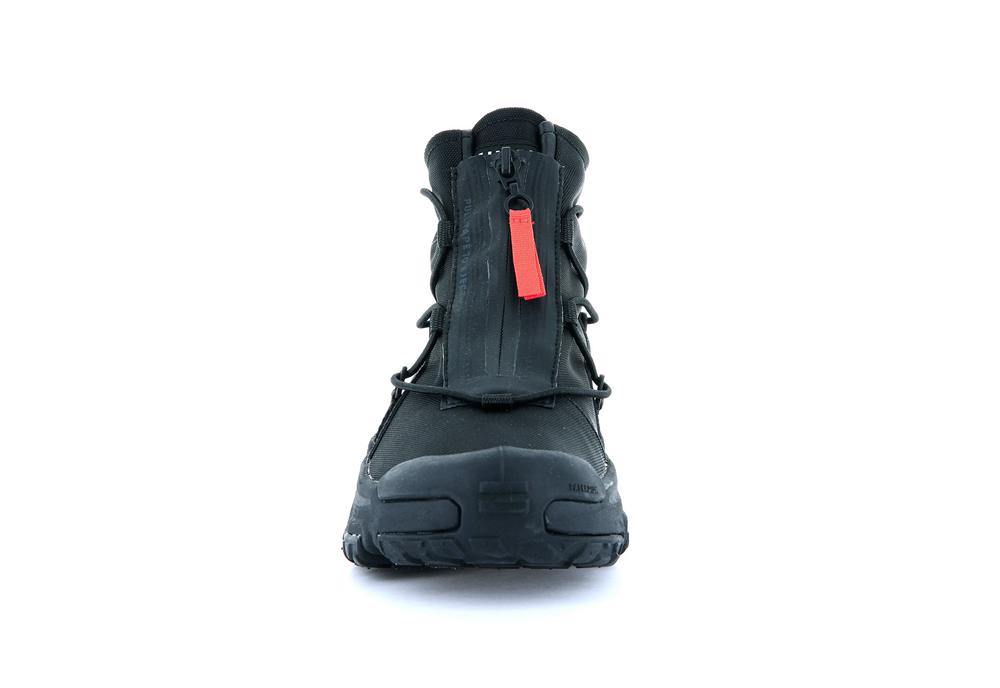 Black / Black Palladium OFF-GRID HI ZIP WATERPROOF + Men Sneakers  Israel |  26879-EMAL