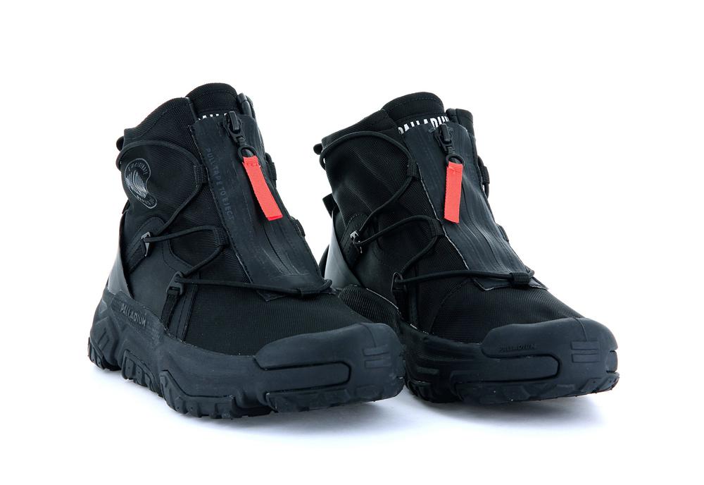 Black / Black Palladium OFF-GRID HI ZIP WATERPROOF + Men Sneakers  Israel |  26879-EMAL