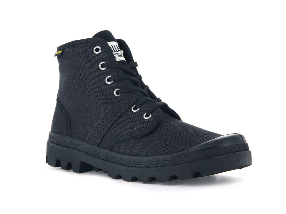 Black / Black Palladium PALLABROUSSE Men High Top Boots  Israel |  90328-FBDH