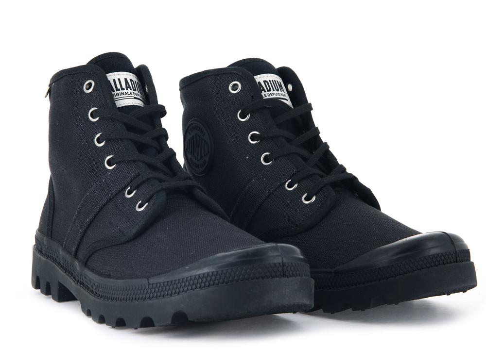 Black / Black Palladium PALLABROUSSE Men High Top Boots  Israel |  90328-FBDH