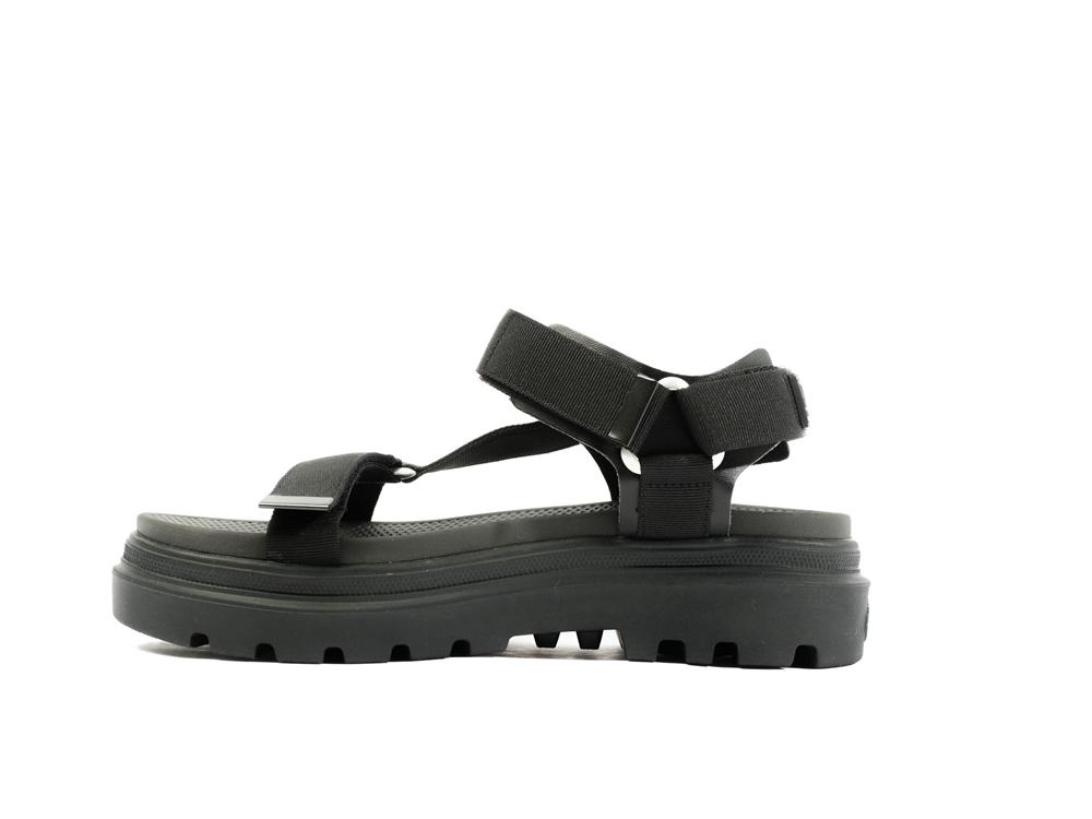 Black / Black Palladium PALLACRUISE STRAP Women Sandals  Israel |  29653-RHSB