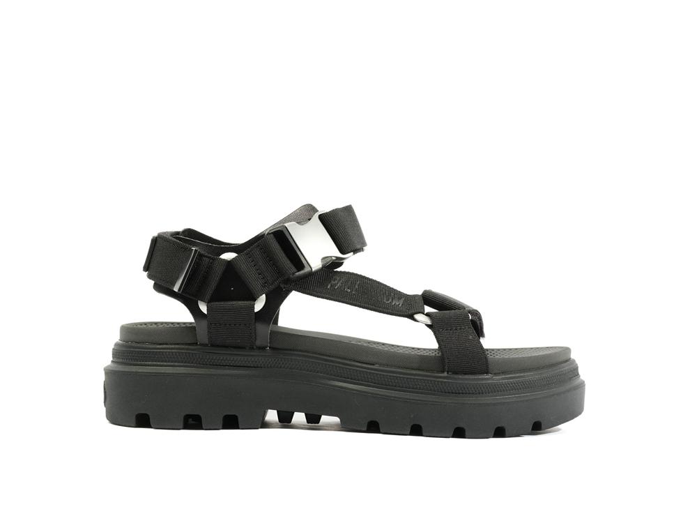 Black / Black Palladium PALLACRUISE STRAP Women Sandals  Israel |  29653-RHSB