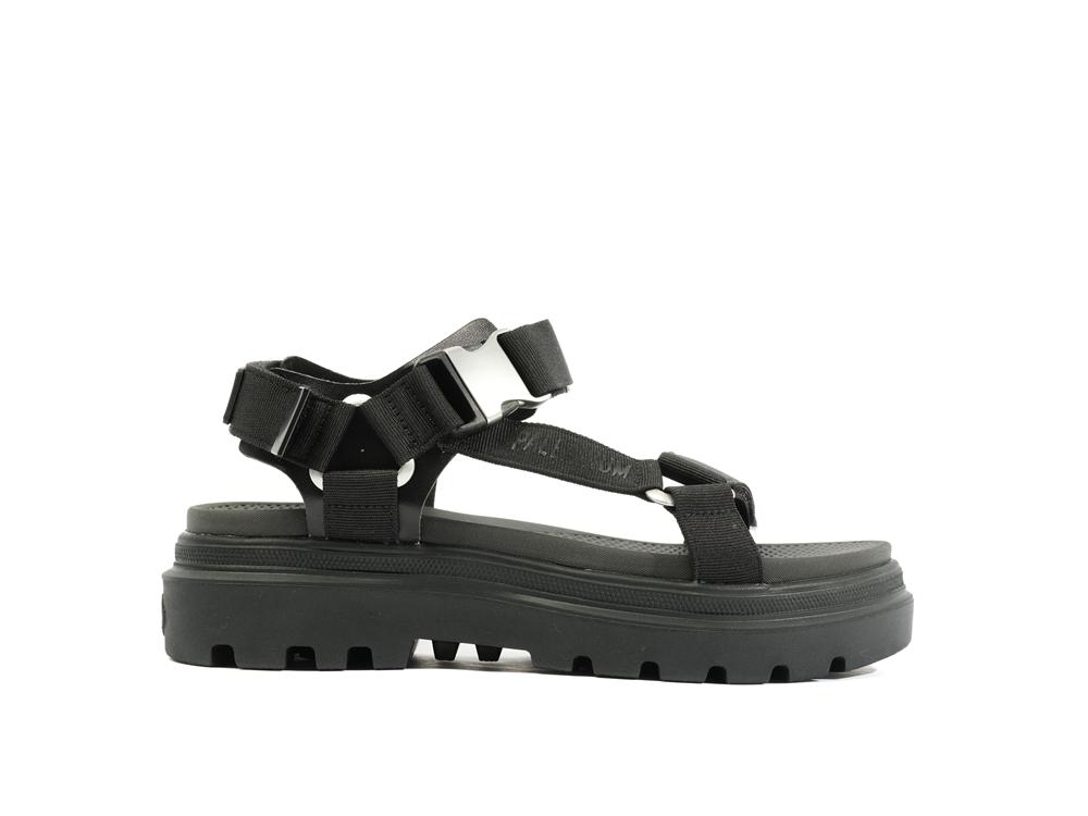 Black / Black Palladium PALLACRUISE STRAP Women Sandals  Israel |  87360-QJCG