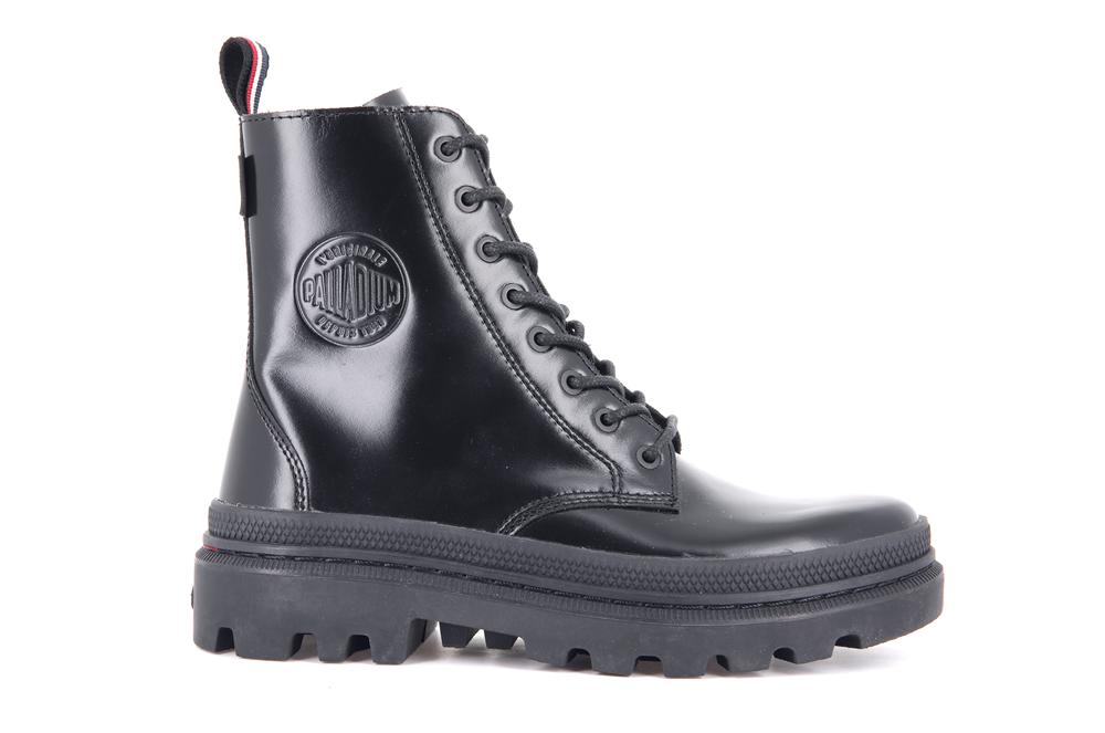 Black / Black Palladium PALLATROOPER OFF-1 Men High Top Boots  Israel |  76213-XFDI