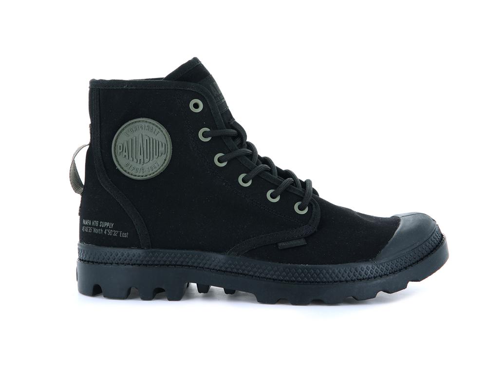 Black / Black Palladium PAMPA HI HTG SUPPLY Women High Top Boots  Israel |  41275-ZPTU