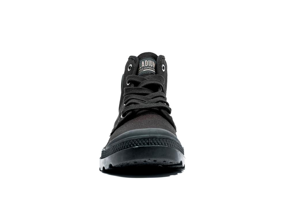 Black / Black Palladium PAMPA HI Men High Tops Shoes  Israel |  65723-SNMC