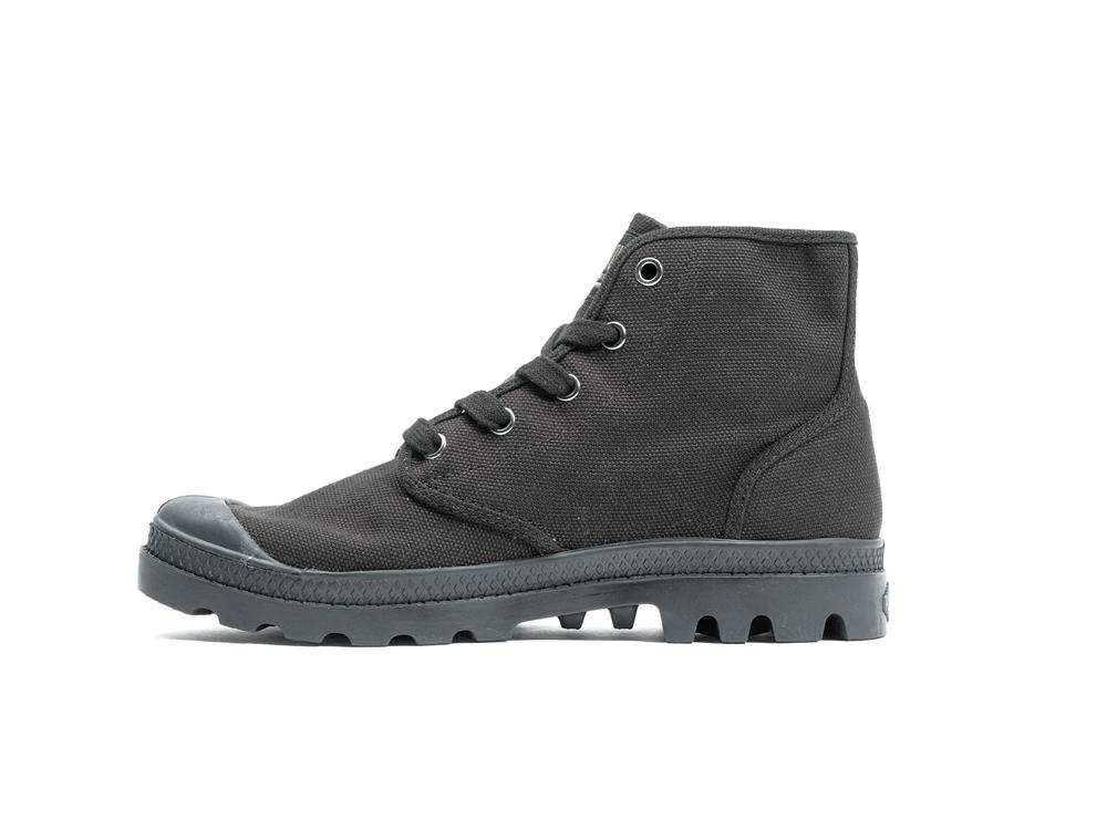 Black / Black Palladium PAMPA HI Women High Tops Shoes  Israel |  80329-HNIP