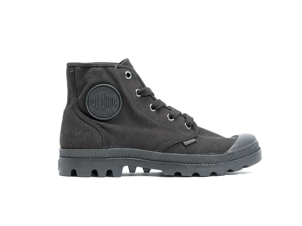 Black / Black Palladium PAMPA HI Women High Tops Shoes  Israel |  80329-HNIP