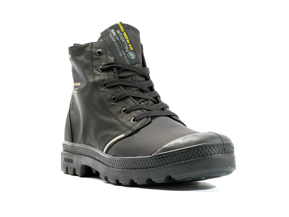 Black / Black Palladium PAMPA LITE+ RECYCLE WP+ Women High Top Boots  Israel |  42907-VIEU