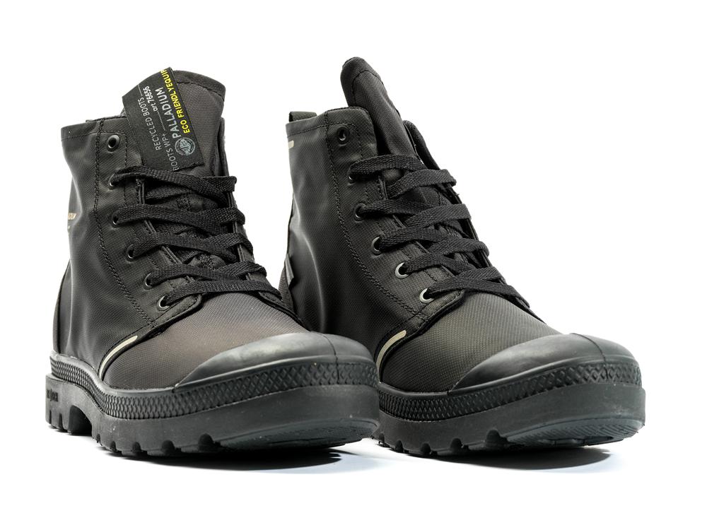 Black / Black Palladium PAMPA LITE+ RECYCLE WP+ Women High Top Boots  Israel |  42907-VIEU