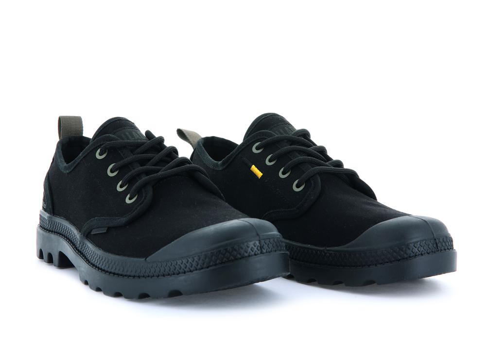 Black / Black Palladium PAMPA OX HTG SUPPLY Women Low Tops Shoes  Israel |  80249-ENTG