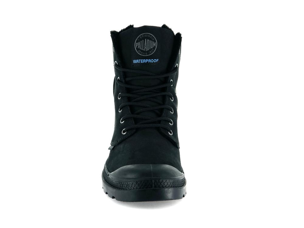 Black / Black Palladium PAMPA SPORT CUFF WPS Women High Top Boots  Israel |  32894-NHWZ